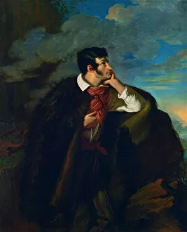 Portrait of the poet Adam Mickiewicz (1798-1855) on the Ayu-Dag Mountain, 1828