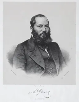 State Central Literary Museum Gallery: Portrait of the poet Afanasy Fet (1820-1892)