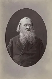 Levitsky Prints: Portrait of the poet Aleksey Nikolayevich Pleshcheyev (1825-1893)