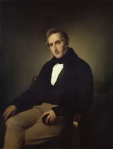 Hayez Prints: Portrait of the poet Alessandro Manzoni (1785-1873). Artist: Hayez, Francesco (1791-1882)