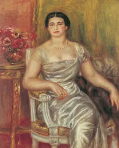 Portrait of the poet Alice Vallieres-Merzbach, 1913. Creator: Renoir, Pierre Auguste (1841-1919)