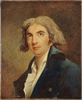 Musee Carnavalet Collection: Portrait of the poet AndreChenier (1762-1794), c. 1795. Creator: Anonymous
