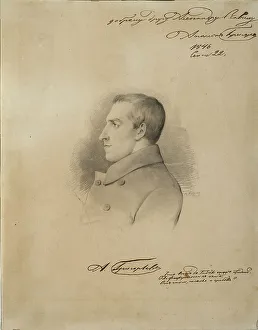 Grigoryev Prints: Portrait of the poet Apollon Alexandrovich Grigoryev (1822-1864)