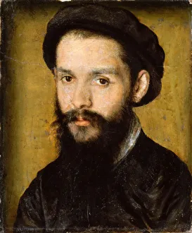 Muse E Du Louvre Prints: Portrait of the Poet Clement Marot (1496-1544)