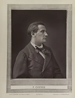 Fran And Xe7 Prints: Portrait of the poet Francois Coppee (1842-1908), c. 1875