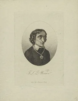 Werner Prints: Portrait of the poet Friedrich Ludwig Zacharias Werner (1768-1823)