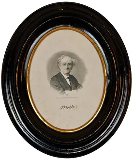 Tyutchev Prints: Portrait of the poet Fyodor Ivanovich Tyutchev (1803-1873), Second Half of the 19th cen