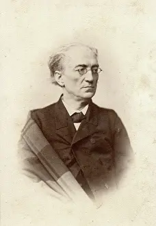 Deniere Prints: Portrait of the poet Fyodor Ivanovich Tyutchev (1803-1873)