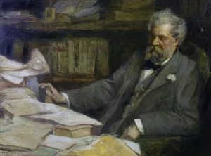 Palazzo Madama Torino Prints: Portrait of the poet Giosue Carducci (1835-1907)