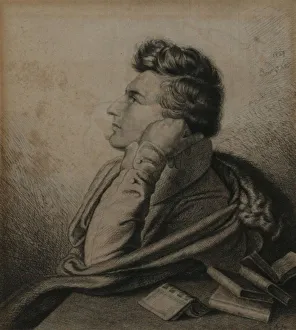 Heine Prints: Portrait of the poet Heinrich Heine (1797-1856)