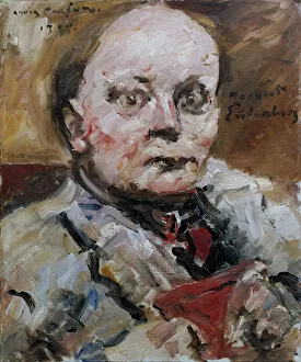 Corinth Gallery: Portrait of the poet Herbert Eulenberg, 1924. Creator: Corinth, Lovis (1858-1925)