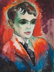 Grunewald Prints: Portrait of the poet Herman Wildenvey (1885-1959)