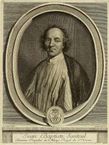 Portrait of the Poet Jean-Baptiste de Santeul (1630-1697). Creator: Edelinck, Gerard (1640-1707)