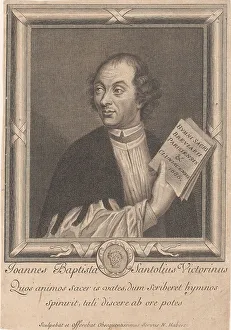 Portrait of the Poet Jean-Baptiste de Santeul (1630-1697). Creator: Habert, Nicolas (1650-ca 1715)