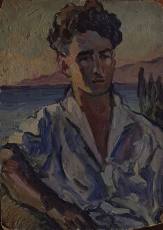 Aristarkh Vasilyevich 1882 1943 Gallery: Portrait of the poet Josef Utkin (1903-1944), 1931. Artist: Lentulov