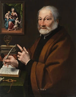 Portrait of the poet and medallist Giovanni Battista Caselli, 1557-1558