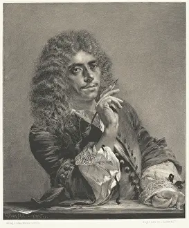Elegant Prints: Portrait of the Poet Moliere (1622-1673)
