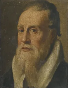 North Italian School Prints: Portrait of the poet Nicolo da Verona, Second half of the16th century. Artist: Anonymous