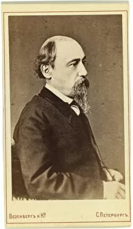 Photo Studio Wesenberg Gallery: Portrait of the poet Nikolay Nekrasov (1821-1877), 1860s-1870s