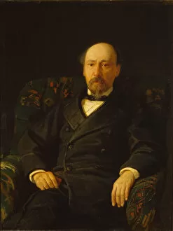 Nekrasov Collection: Portrait of the poet Nikolay Nekrasov (1821-1877), 1872. Artist: Ge