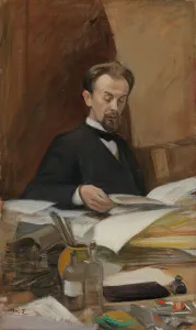 Paperwork Prints: Portrait of the Poet Otto Manninen, 1903. Creator: Magnus Enckell