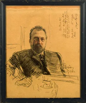 Portrait of the poet Pyotr Petrovich Gnedich (1855-1925), 1906 Portrait of the poet Pyotr Petrovich Gnedich (1855-1925), 1906