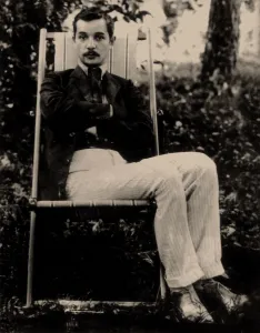 Portrait of the poet Sasha Chorny (1880-1932), 1900s