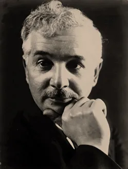 Czerny Prints: Portrait of the poet Sasha Chorny (1880-1932), 1920s