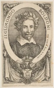 Portrait of the Poet Sigismond Boldoni, 1656. Creator: Stefano della Bella Portrait of the Poet Sigismond Boldoni, 1656. Creator: Stefano della Bella