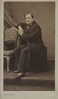 Petit Prints: Portrait of the poet Theodore de Banville (1823-1891)