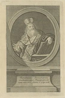 Portrait of the Poet Theofan Prokopovich (1681-1736), ca 1760. Creator: Mayr, Wolfgang Christoph (c
