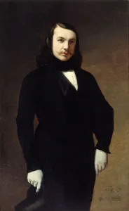 Portrait of the poet Theophile Gautier (1811-1872), 1839. Creator: Chatillon