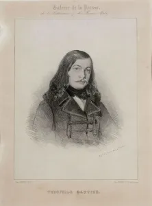 Portrait of the poet Theophile Gautier (1811-1872)