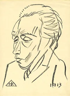 Portrait of the Poet Velimir Khlebnikov (1885-1922), 1913. Artist: Kulbin, Nikolai Ivanovich (1868-1917)