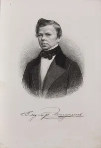 Portrait of the poet Vladimir Grigoryevich Benediktov (1807-1873), 1845
