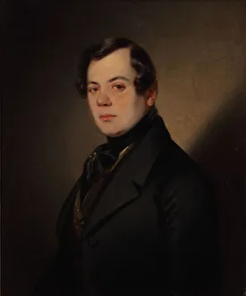 Portrait of the poet Vladimir Grigoryevich Benediktov (1807-1873), Early 1840s