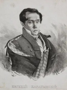 Portrait of the poet Yevgeny Abramovich Baratynsky (1800-1844), 1828. Creator: Hampeln