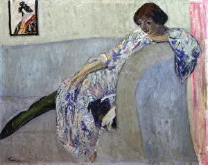 Portrait of the Poetess Vera Inber (1890-1972), 1920s. Artist: Feder, Adolphe (1886-1945)