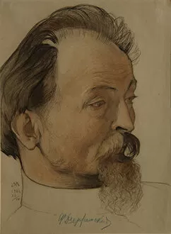 Portrait of the politician Felix E. Dzerzhinsky (1877-1926), the chairman of Cheka, 1922