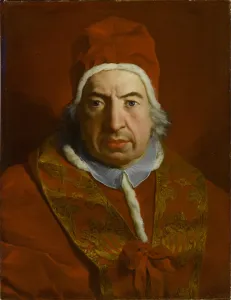 Pope Prints: Portrait of the Pope Benedict XIV (1675-1758)
