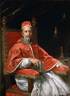 Images Dated 15th June 2010: Portrait of Pope Clement IX, 1669. Artist: Carlo Maratta