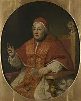 Mengs Gallery: Portrait of the Pope Clement XIII (1693-1769)