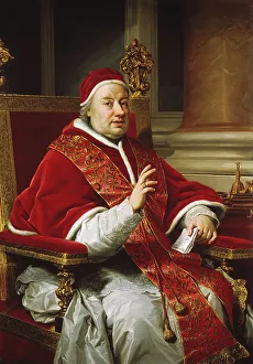 Portrait of Pope Clement XIII, 1759. Creator: Anton Raphael Mengs