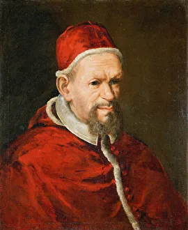 Musei Vaticani In Viale Vaticano Prints: Portrait of Pope Innocent X (1574-1655). Creator: Pareja, Juan de (1606-1670)