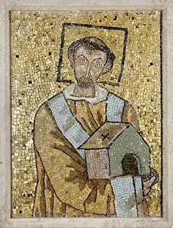 Portrait of Pope John VII, 705-707. Creator: Byzantine Master