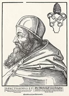 Portrait of Pope Paul III Farnese. Artist: Schoen, Erhard (1491-1592)