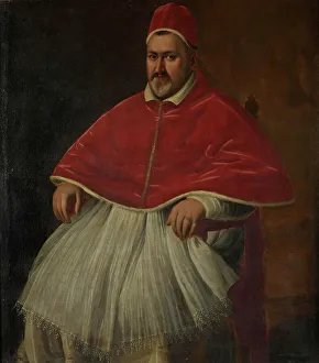 Borghese Prints: Portrait of Pope Paul V (1552-1621) Copy after Caravaggio