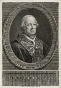 Pius Vi Prints: Portrait of the Pope Pius VI (1717-1799)