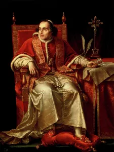 Portrait of Pope Pius VII, 1817. Artist: Jean Baptiste Joseph Wicar