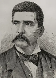 Mexican Prints: Portrait of Porfirio Diaz, (1830-1915)